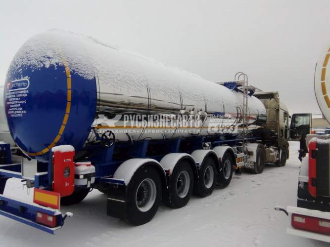 Купить SF4B30 (30м3, 4 оси BPW, термос, ЛКП. темные нефтепродукты) в компании Русбизнесавто - изображение 1