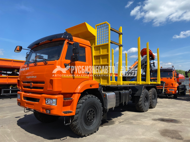 Купить КМУ Сортиментовоз КАМАЗ 43118-3027-48 (Евро-5, без спалки) + КМУ Р97М на заднем свесе в компании Русбизнесавто - изображение 1