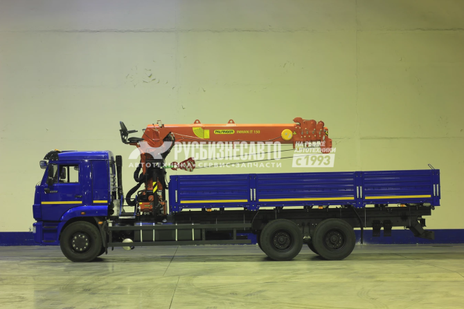 Купить КМУ КАМАЗ 65117-104020-49 (Евро-5) + ИНМАН ИТ-150 + борт сталь 6,8м. без доп.опор КЦК в компании Русбизнесавто - изображение 1