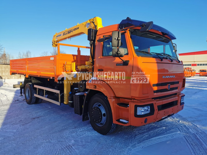 Купить КМУ КАМАЗ 43253-2010-69 (Евро-5) + SOOSAN SCS524 нижн.упр. + борт сталь 6,2м. + доп.опоры в компании Русбизнесавто - изображение 0
