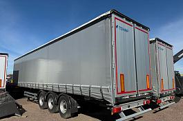 ТОНАР Т3-13 (9888) П/п шторно-бортовой, стаканы под коники, V= 91,4 м3, CCУ 1150, L=13,6м.