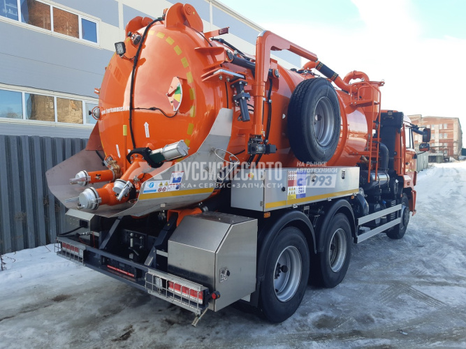 Купить ТКМ-620 (илосос, КАМАЗ-65115, 10+1,5 м3, насос JUROP PVT-400 2600м3/час, сист. гидроразмыва) в компании Русбизнесавто - изображение 13