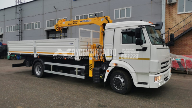 Купить КМУ КАМАЗ 4308-3084-69 (Евро-5) + SOOSAN SCS334 нижн. упр. + борт сталь 6,2м. в компании Русбизнесавто - изображение 2