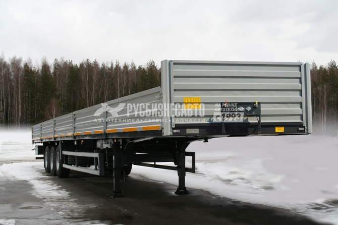 Купить ТОНАР В3-16 (98881) полуприцеп бортовой 16,5 м, ССУ 1200, стаканы под коники в компании Русбизнесавто - изображение 1
