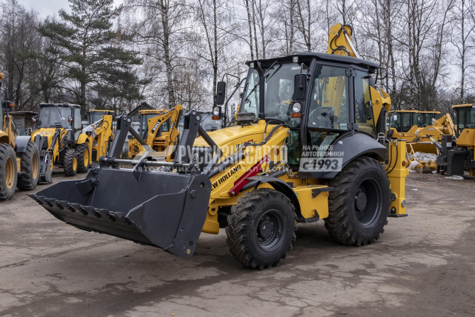 Купить Экскаватор-погрузчик New Holland B80C (с вилами, Индия) – 2025 в компании Русбизнесавто - изображение 1