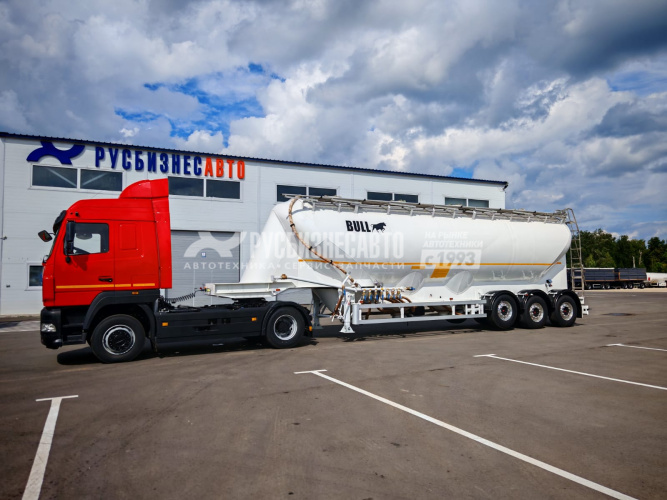 Купить ППЦ материаловоз (мука, комбикорм)  BULL (48 м3, 4 отс., алюминий, 3 оси SAF, WABCO, без компр.) в компании Русбизнесавто - изображение 13