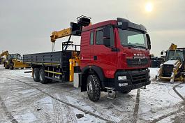 КМУ HOWO T5G (6*4, 400л.с., Евро-5) + SOOSAN SCS746L верх.упр. + борт сталь 8,0м. РМЗ