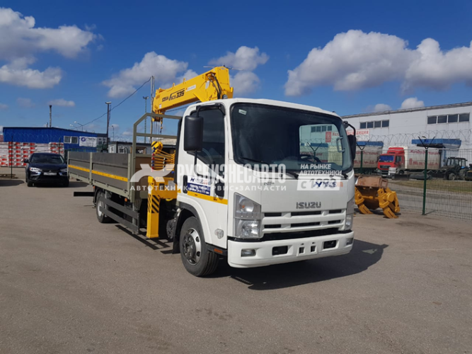 Купить КМУ ISUZU NPR75LM-503 (Евро-5) + КМУ Soosan SCS335 Std, борт алюминий 6.2*2.55*0.6м. + доп.опоры в компании Русбизнесавто - изображение 1