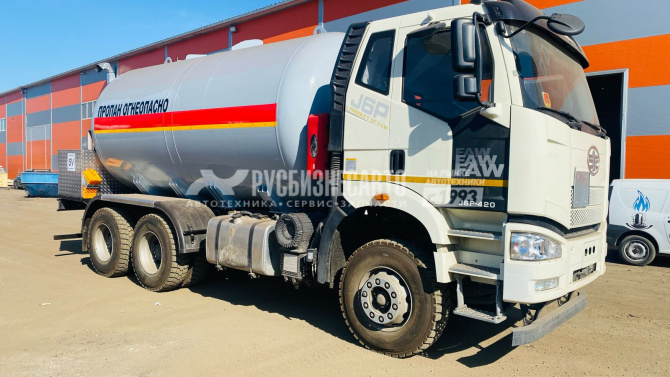 Купить АЦ-20 для СУГ (FAW-3250 6х4, шасси 3800) (20 м3, ДОПОГ, сжиженные газы: пропан, бутан) в компании Русбизнесавто - изображение 0
