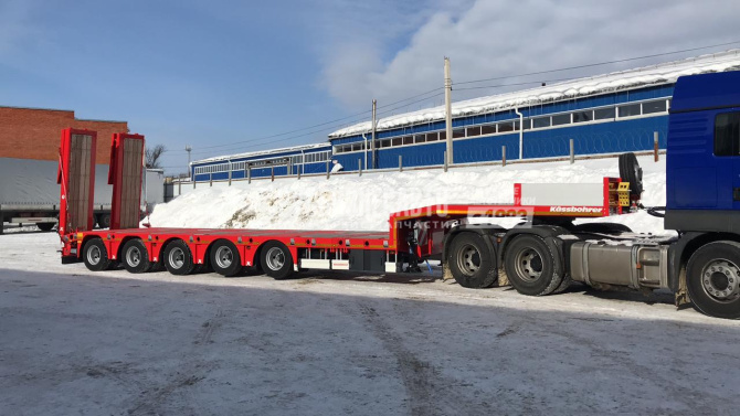 Купить Kassbohrer LB5E (ISO PAKCS) трал 5 осей раздвижной 10 градусов аппарели в компании Русбизнесавто - изображение 1