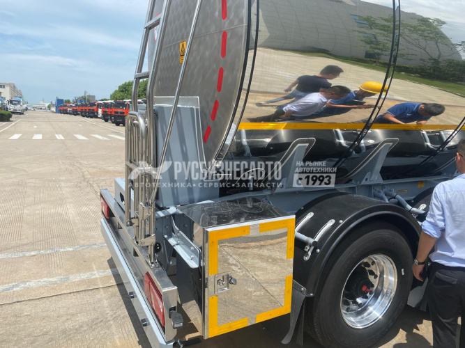 Купить ППЦ-27 BULL  (пищевая, 27 м3, нерж/нерж, 4 отс., система мойки, 4 оси SAF, WABCO) в компании Русбизнесавто - изображение 10