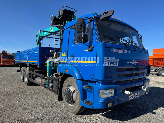 Купить КМУ КАМАЗ 65117 (Евро-5) + HLC-7016 + борт сталь 6,8м. б/у (2022 г.в. 2 781 км. 998 м/ч)(7590) в компании Русбизнесавто - изображение 0