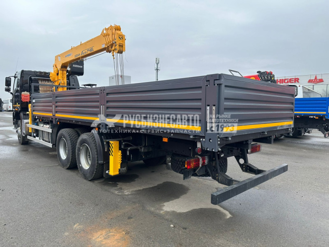Купить КМУ FAW 3250 (6*4, 390л.с., Евро-5) + SOOSAN SCS746L верх.упр. + борт сталь 8,0м. РМЗ в компании Русбизнесавто - изображение 1