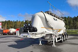 ППЦ материаловоз (цемент, мука, комбикорм)  BULL (30 м3, 3 оси SAF, WABCO, компр. 12м3/мин)