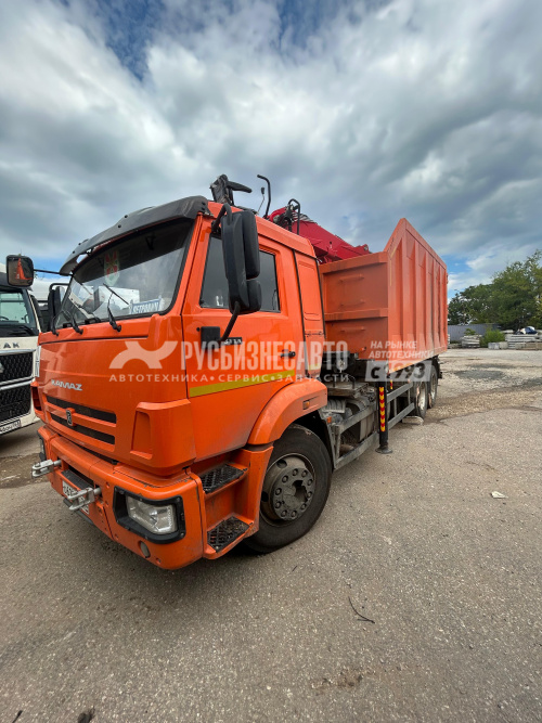 Купить КМУ Ломовоз КАМАЗ-65115-3094-48 манипулятор VM10M74 б/у (2024 г., 32 645 км., 28 м.ч.)(8925) в компании Русбизнесавто - изображение 1