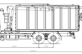 КМУ Ломовоз КАМАЗ-65115-3094-48 (Евро-5), кузов 30 куб. (САТ), Майман-110S