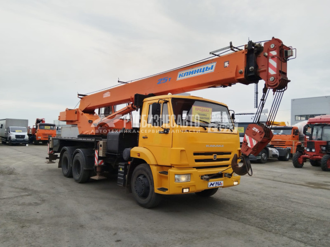 Купить Автокран Клинцы КС-55713-1К-1 шасси КАМАЗ 65115 6х4 б/у (2016г, 32 376 км)(5172) в компании Русбизнесавто - изображение 0