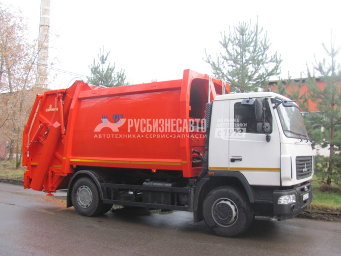 Купить КО-427-73 на шасси МАЗ-534025-585-013 мусоровоз задняя загрузка, 18,5 м3 в компании Русбизнесавто - изображение 1