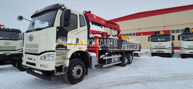Купить КМУ FAW 3250 (6*4, 390л.с., Евро-5) + HANGLIM KS2056SM верх.упр. + бур 400мм. + борт сталь 8,0м. в компании Русбизнесавто - изображение 0