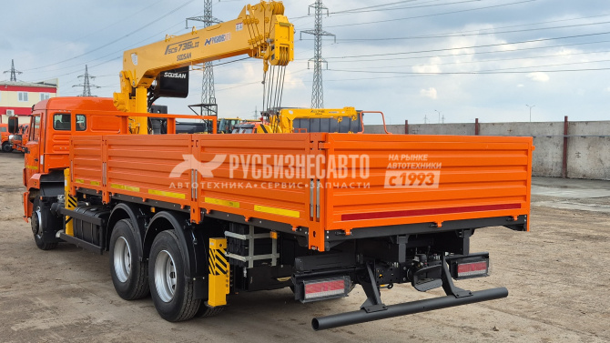 Купить КМУ КАМАЗ 65115-606058-48 (Евро-5) + SOOSAN SCS736LII верх.упр. + борт сталь 6,6м. в компании Русбизнесавто - изображение 4