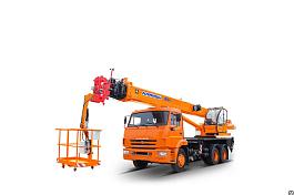 Подъемник на автокране ПКС-55713-5К-3 на шасси КАМАЗ-43118