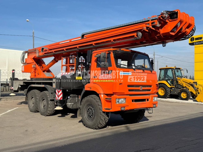 Купить АГП КЛИНЦЫ АГП-45-5К (45м.) на шасси КАМАЗ-43118-50, однорядка, стрела вперед в компании Русбизнесавто - изображение 0