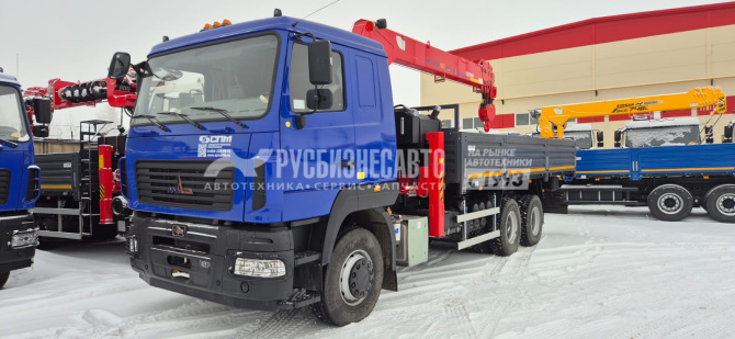 Купить КМУ МАЗ 631228-8575-012 (Евро-5) + HANGLIM KS2056SM верх.упр. + борт сталь 6,6м. в компании Русбизнесавто - изображение 0