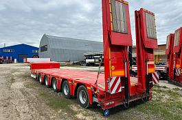 Kassbohrer LOWBED (ISO PAKCS), П/п трал раздвижной, 5 осей, г/п 58,5т, 10 градусов аппарели