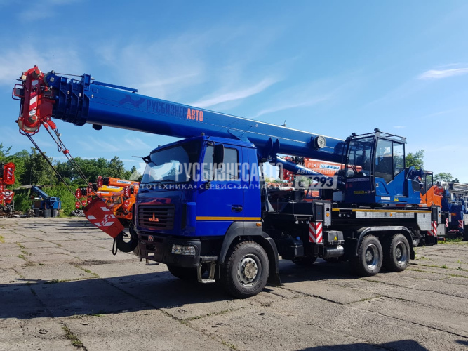 Купить КС 55729-6К-3 автокран 32 т. (МАЗ-6302С5) колесная формула 6х6 ОВОИД в компании Русбизнесавто - изображение 1
