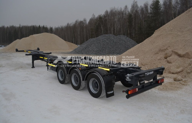 Купить ТОНАР К3-UR (974629) п/п контейнеровоз раздвижной;1х20`, 2х20`, 1х30`, 1х40`, 1х40`HQ, 1х45` в компании Русбизнесавто - изображение 1