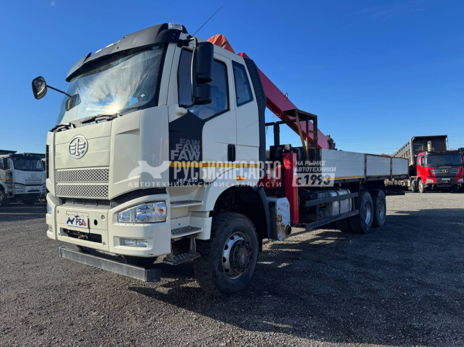 Купить КМУ FAW J6 (6x6) + HRS 216  б/у (2023 г.в. 38 141 км. 1140 м/ч)(6006) - Сбер комиссия в компании Русбизнесавто - изображение 1
