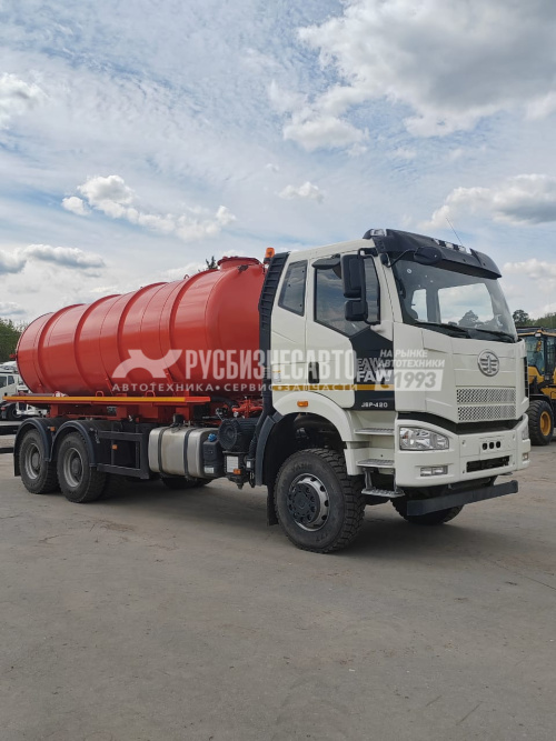 Купить МВ-15-FAW-3250 (6х6, шасси 4800) (вакуумная машина, 15 м3, насос КО-510, СПЕКТР) в компании Русбизнесавто - изображение 0