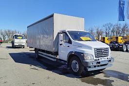 ГАЗОН NEXT (279764) Бортовая штора с воротами б/у (2023 г.в., 87 407 км.) (2337)