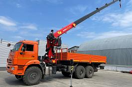 КМУ КАМАЗ 43118-73094-50 (Евро-5) + ИНМАН ИТ-150 + борт сталь 6,2м., без доп.опор (без спалки) КЦК