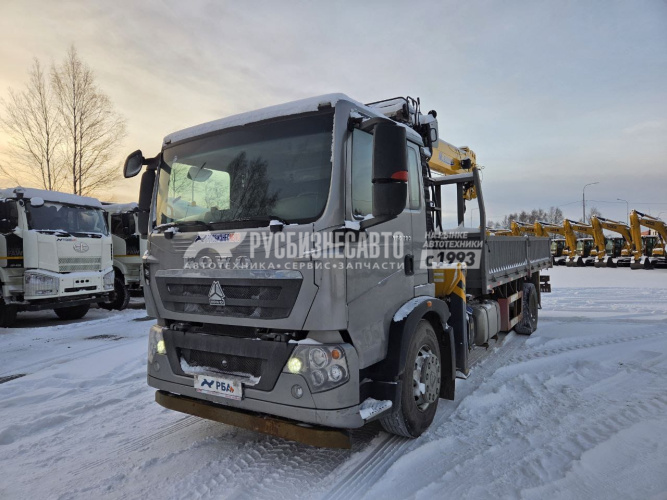 Купить Бортовой HOWO T5G 4х2 с КМУ XCMG SQS200RU-6 б/у (2023 г.в., 35 598 км.) (0394) в компании Русбизнесавто - изображение 9