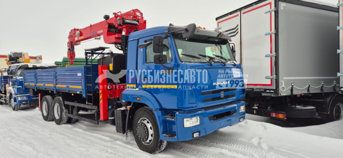Купить КМУ КАМАЗ 65117-3010-48 (Евро-5) + HANGLIM KS2056SM верх.упр. + борт сталь 6,8м. в компании Русбизнесавто - изображение 0