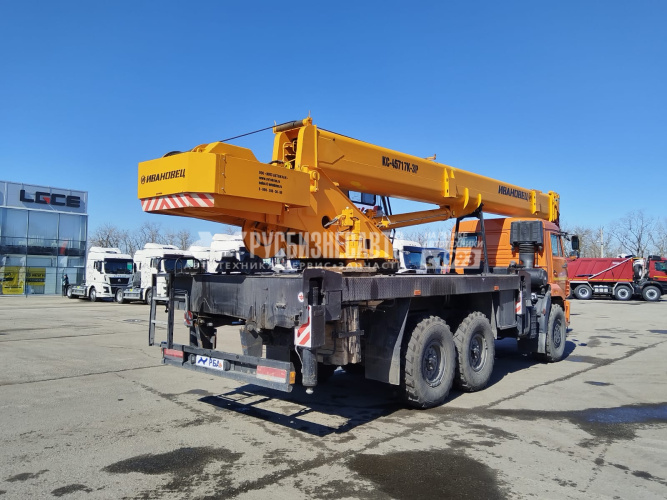 Купить Автокран Ивановец КС-45717К-3Р шасси КАМАЗ 43118 б/у (2023 г.в., 15 746 км., 950 м/ч)(0582) в компании Русбизнесавто - изображение 11