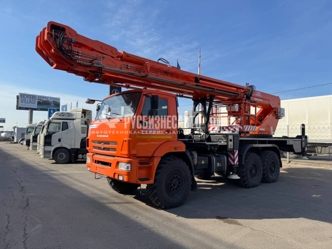 Купить АГП КЛИНЦЫ АГП-45-5К (45м.) на шасси КАМАЗ-43118, однорядка, стрела вперед в компании Русбизнесавто - изображение 4