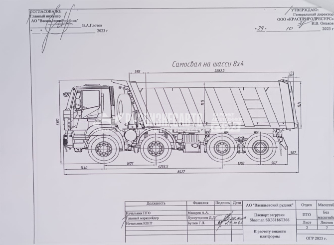 Купить Самосвал SHACMAN SX331863366 8x4 б/у (2022; 12 900 км)(7610) в компании Русбизнесавто - изображение 13