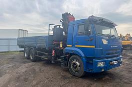 КМУ КАМАЗ 65117 (Евро-4) +FASSI F275+ борт сталь 6,8м. б/у (2016г. пробег 215 364 км.) (0090)