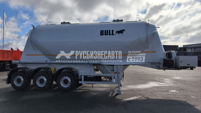 Купить ППЦ материаловоз (цемент, мука, комбикорм)  BULL (30 м3, 3 оси SAF, WABCO, компр. 12м3/мин) в компании Русбизнесавто - изображение 2