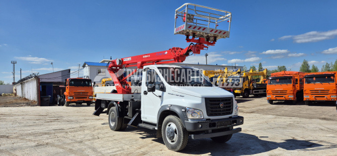 Купить АГП КЭМЗ ТА-22 на шасси ГАЗ-C41R13-106В (Евро-3, 4х2), однорядка, стрела вперед, поворотная люлька в компании Русбизнесавто - изображение 2