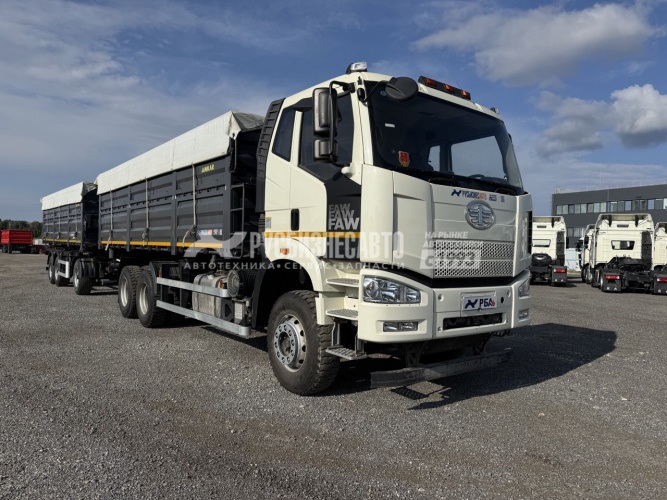 Купить FAW CA3250 Автомастер 558983-41 самосвал зерновоз 30 м.куб.6х4 б/у (2023 г.в. 35 322 км.)(0243) в компании Русбизнесавто - изображение 0