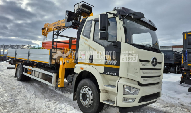Купить КМУ FAW J6L (4*2, 320л.с., Евро-5) + SOOSAN SCS746L верх.упр. + борт алюминий 7,6м. АМ в компании Русбизнесавто - изображение 8