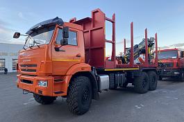 КМУ Сортиментовоз КАМАЗ 43118-73094-50 (Евро-5, без спалки) + КМУ ВМ10-74 на заднем свесе