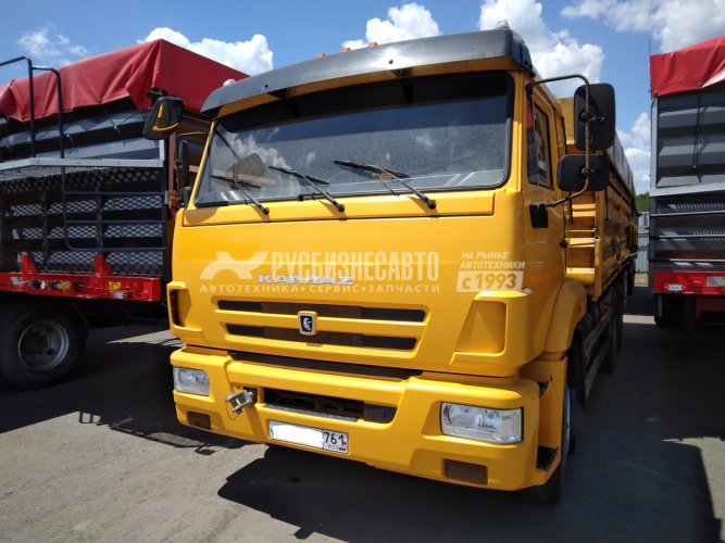 Купить КАМАЗ 65115-50 бортовой-зерновоз б/у ( 2019 г.в.,150 000 км.) - продается в сцепке с прицепом в компании Русбизнесавто - изображение 1