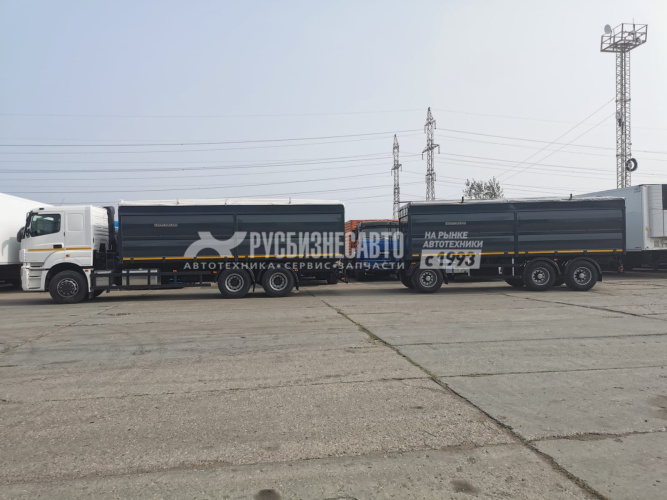 Купить СпецАвтоКам 83703G прицеп бортовой зерновоный 30м3 пневмо подвеска в компании Русбизнесавто - изображение 3