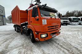 КМУ Ломовоз КАМАЗ-65115-3094-48 манипулятор VM10M74 б/у (2024 г., 32 773 км., 28 м.ч.)(8925)