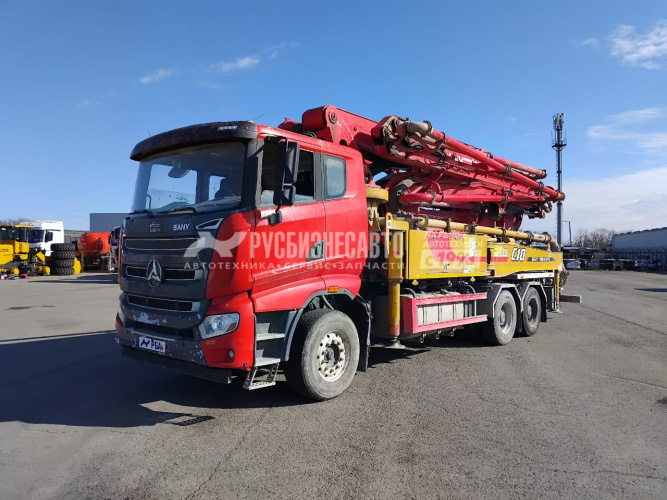 Купить Автобетононасос Sany SY37 RZ-5 160, 6x4 б/у (2023 г., 30 026 км, 2 272 м/ч)(0106) в компании Русбизнесавто - изображение 13
