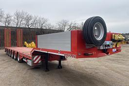 Полуприцеп трал TIRKON LWB6A, 6 осей, раздвижной, г/п 72000 кг